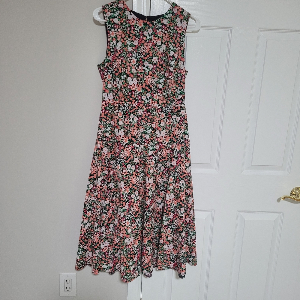 TOMMY HILFIGER FLORAL MIDI DRESS